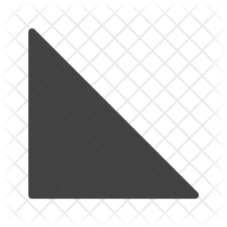 256x256 Right Angle Triangle Icon Of Glyph Style
