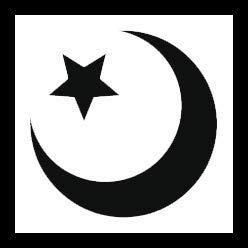 248x248 Simple Black And White Religious Symbol Element