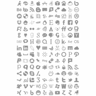 320x320 Simple Social Media Icons