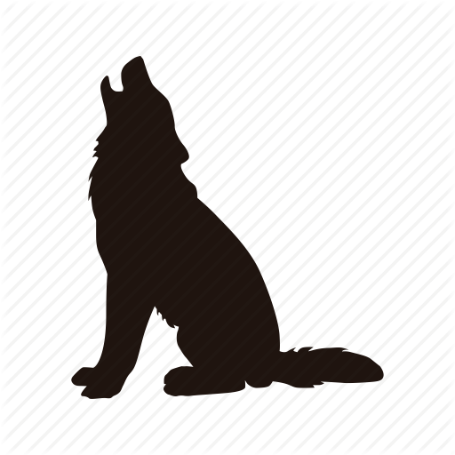 512x512 Dog, Howl, Wolf, Zoo Icon