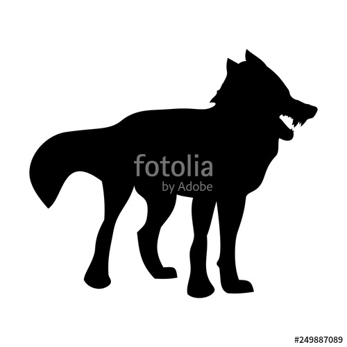 500x500 Wolf, Black Icon Stock Photo And Royalty Free Images On Fotolia