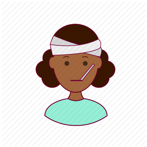 Black Woman, Doente, Emprego, Febre, Fever, Ill, Job, Professions 512x512 Black Woman, Doente, Emprego, Febre, Fever, Ill, Job, Professions