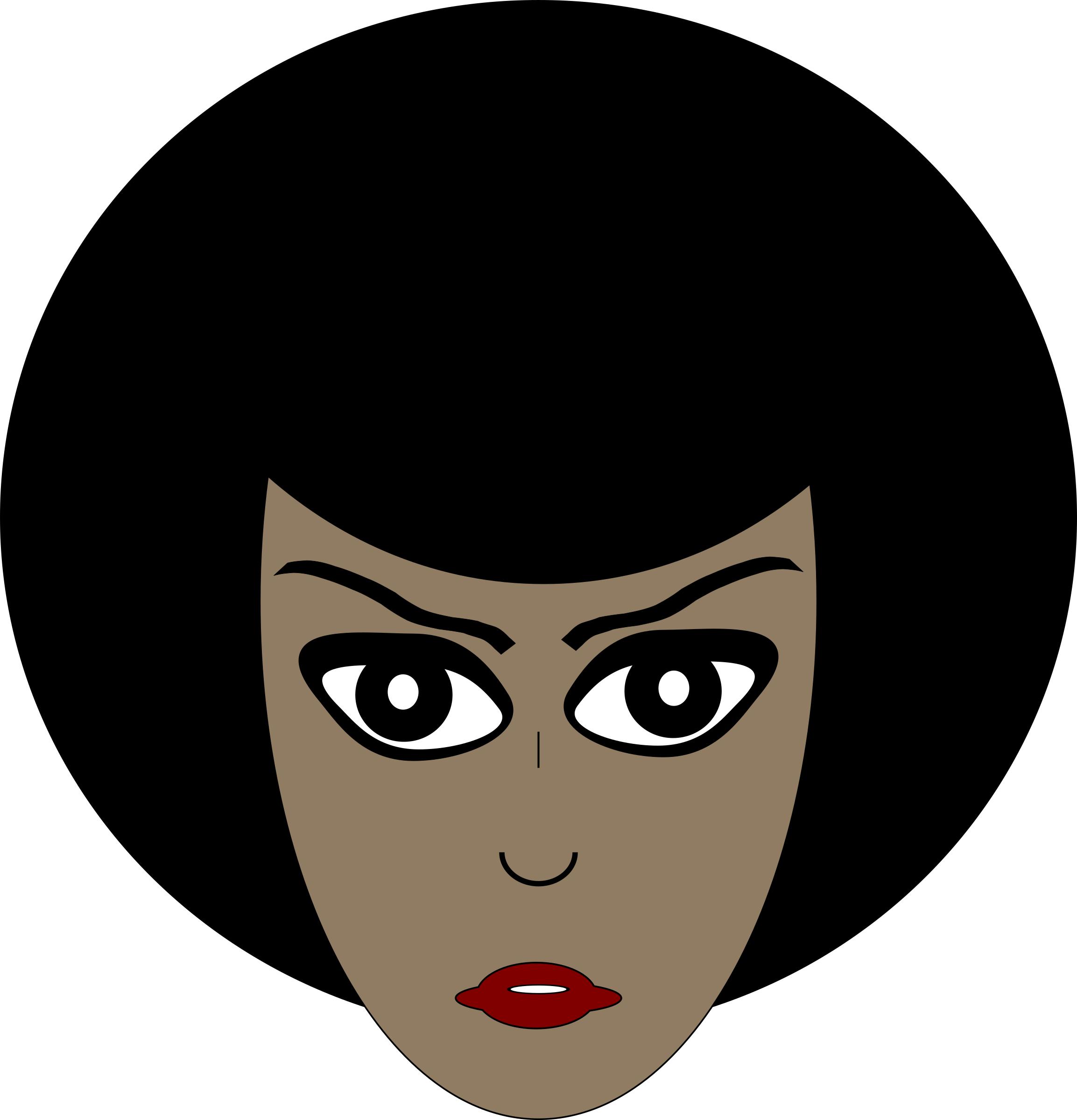 2307x2400 Cartoon African American Woman Icons Png