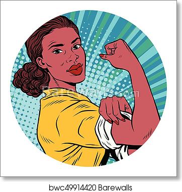 362x382 We Can Do It Black Woman African American Pop Art Avatar Charact