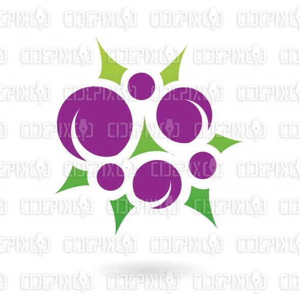 590x590 Abstract Blackberry Fruit Logo Icon Cidepix