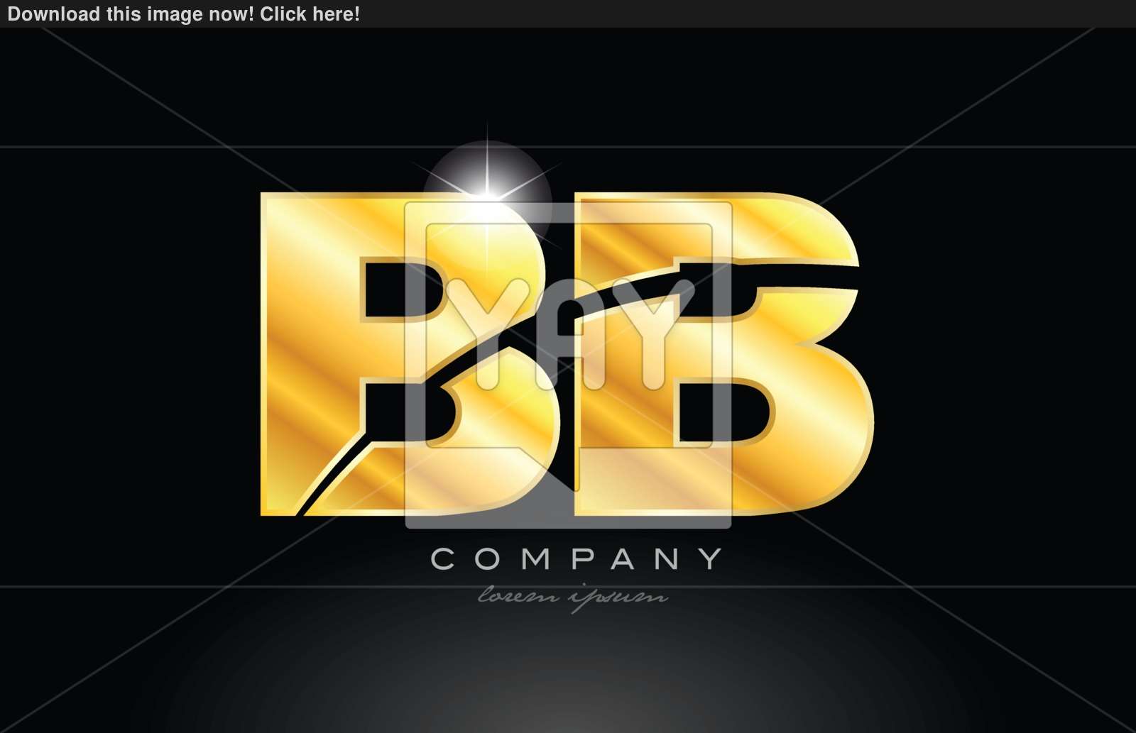 1600x1033 Combination Letter Bb B B Gold Golden Alphabet Metal Logo Icon D