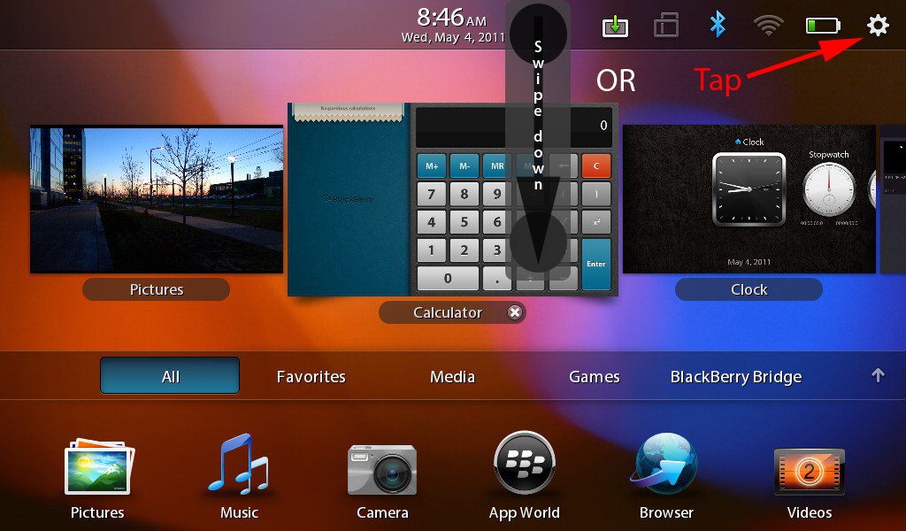 1024x600 Blackberry Playbook How To Delete All Data Security Wipe