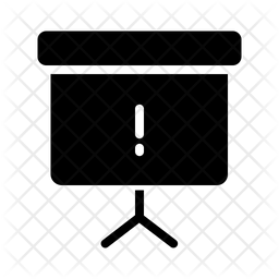 256x256 Info Blackboard Icon Of Glyph Style