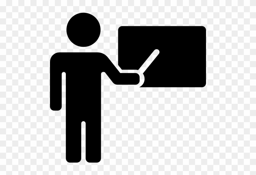 840x573 Teacher At The Blackboard Free Icon