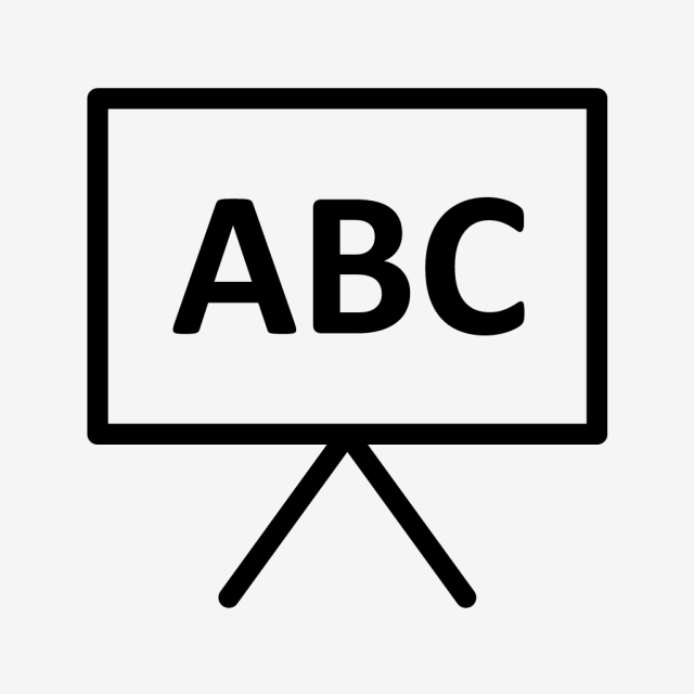 640x640 Vector Blackboard Icon, Blackboard, Board, Education Icon Png