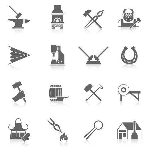 Blacksmith Icon Set 490x490 Blacksmith Icon Set