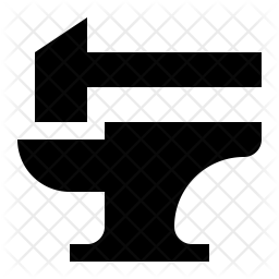Blacksmith Icon Of Glyph Style 256x256 Blacksmith Icon Of Glyph Style