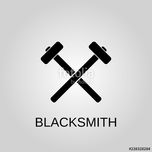 Blacksmith Icon Blacksmith Concept Symbol Design Stock 500x500 Blacksmith Icon Blacksmith Concept Symbol Design Stock