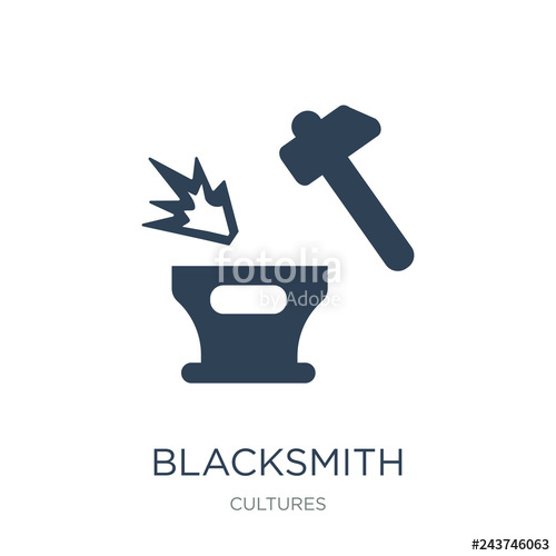 Blacksmith Icon Vector On White Background, Blacksmith Trendy Fi 500x500 Blacksmith Icon Vector On White Background, Blacksmith Trendy Fi