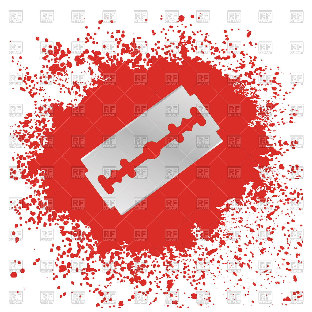 1200x1200 Blade Icon On Red Drops Background Vector Image Of Signs, Symbols