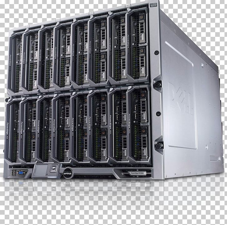 728x721 Dell Poweredge Blade Server Computer Servers Dell Png