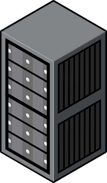 348x595 Server Rack Cabinet Clip Art