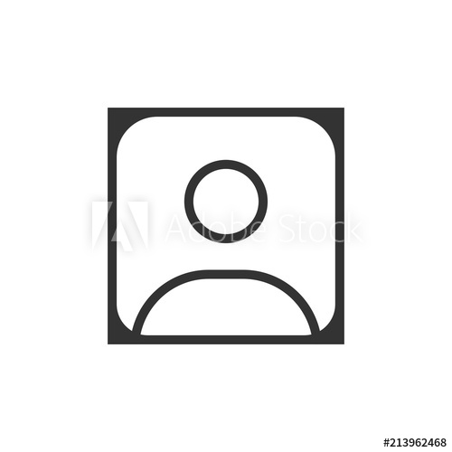 500x500 Profile Photo Avatar Vector Icon