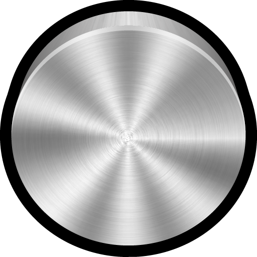 512x512 Apple, Blank, Brushed, Leopard, Metal Icon