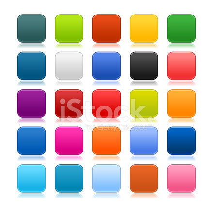 440x440 Empty Softness Rounded Square Icon Web Internet Blank Button Stock