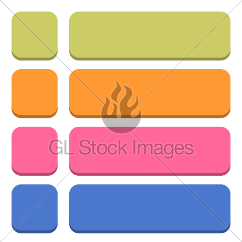 500x500 Flat Blank Icon Empty Internet Color Button Gl Stock Images