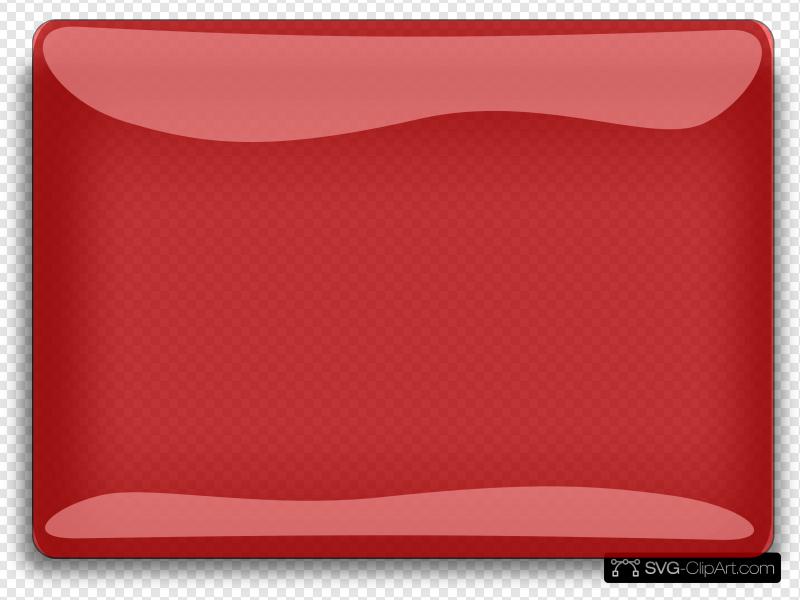 800x600 Red Rectangle Blank Button Clip Art, Icon