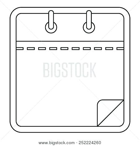450x470 Blank Calendar Icon Outline Illustration Of For Web Template Pdf