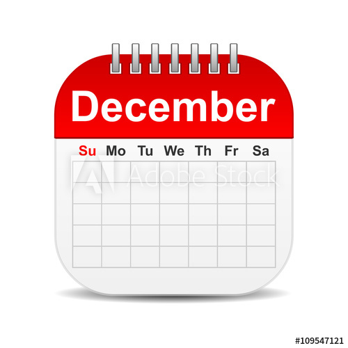500x500 December On Blank Calendar Icon