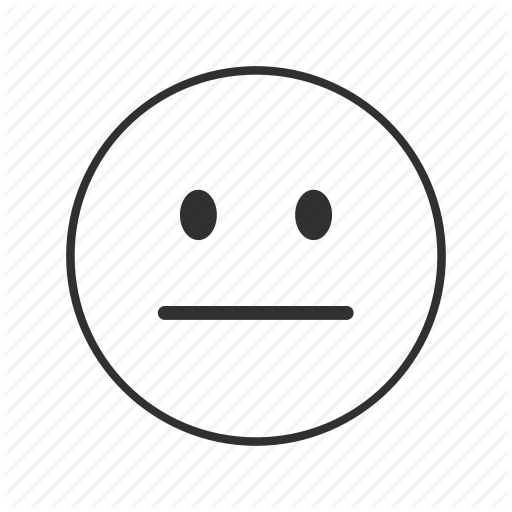 512x512 Blank Face, Emoji, Emotionless Face, Meh Face, Neutral, Neutral