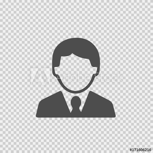 500x500 Businessman Avatar Vector Icon Male Blank Face Simple