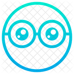 256x256 Blank Face Emoji Icon Of Gradient Style