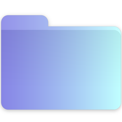 512x512 Calligraphy, Folder, Blank Icon Free Of Gradient Folders