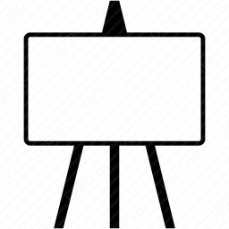 256x256 Easel Board Blank Icon