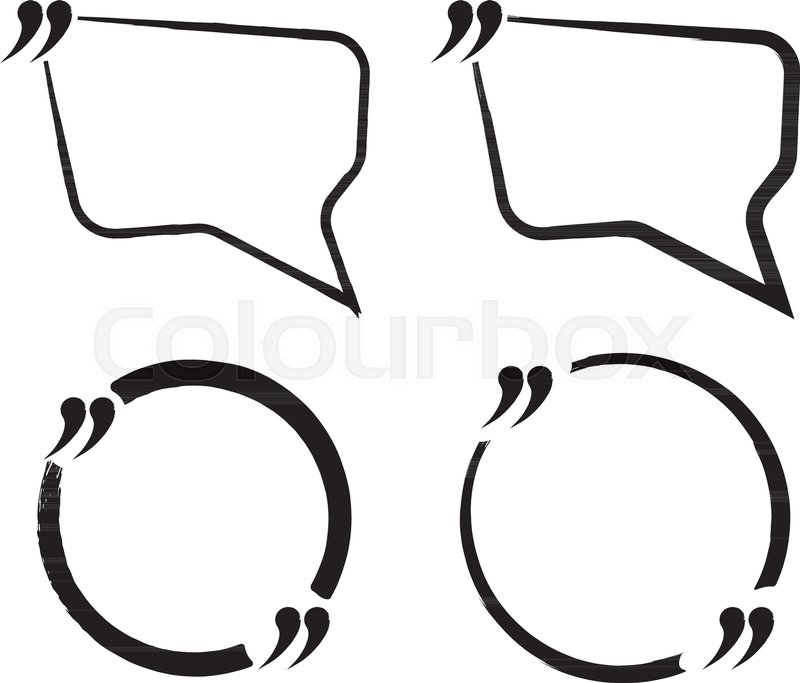 800x683 Set Of Quote Blank Icon And Label Stock Vector Colourbox