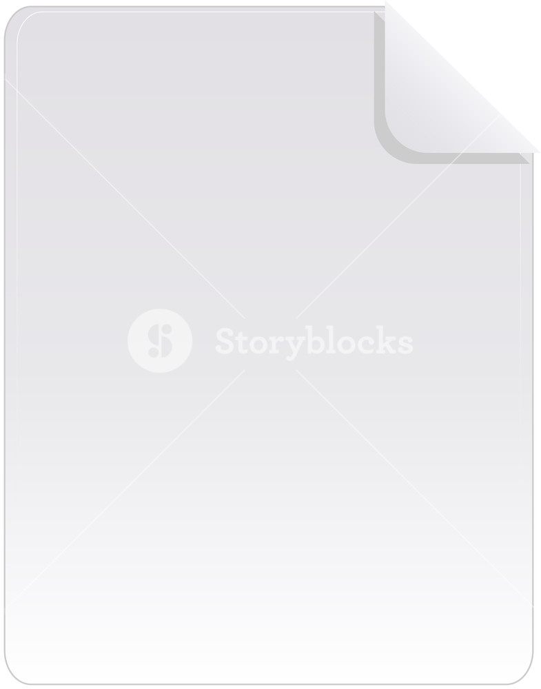 785x1000 Blank Document Icon On White Background Royalty Free Stock Image