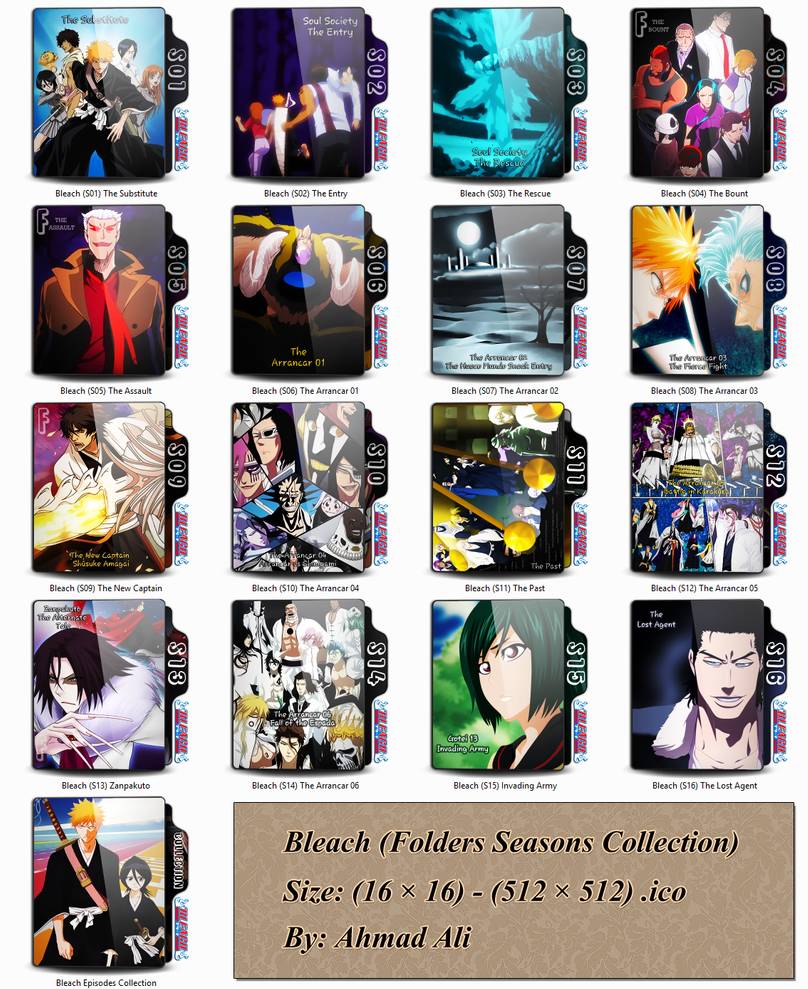 808x989 Bleach Folder Icon, Pack All Seasons