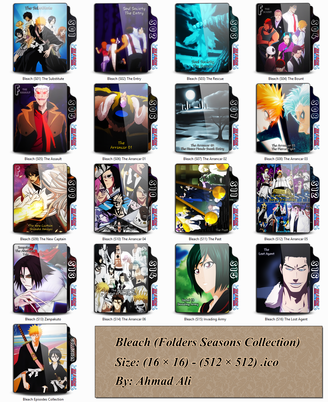 1134x1389 Bleach Folder Icon, Pack All Seasons