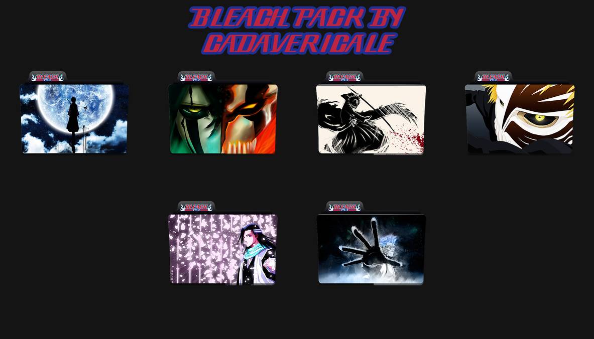 1183x676 Bleach Folder Icons Pack