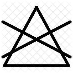 256x256 Do Not Bleach Icon Of Line Style