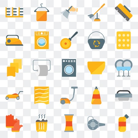 450x450 Set Of Transparent Icons Such As Bleach, Blower, Cleaner, Waste