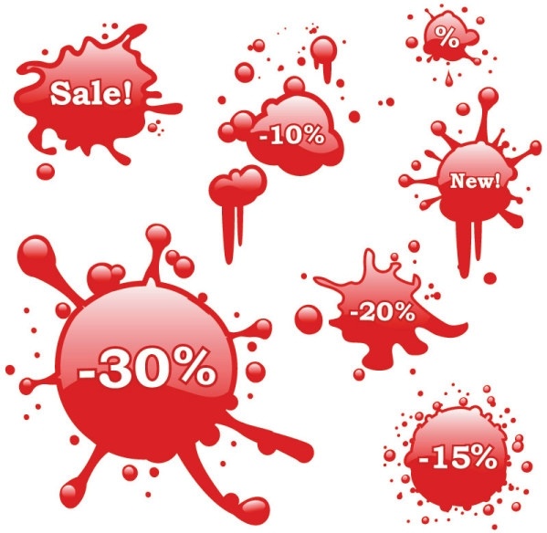 599x584 Bleeding Discount Icon Vector Free Vector In Encapsulated