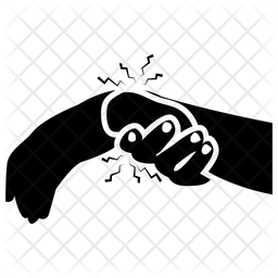 256x256 Wrist Bleeding Icon Of Glyph Style