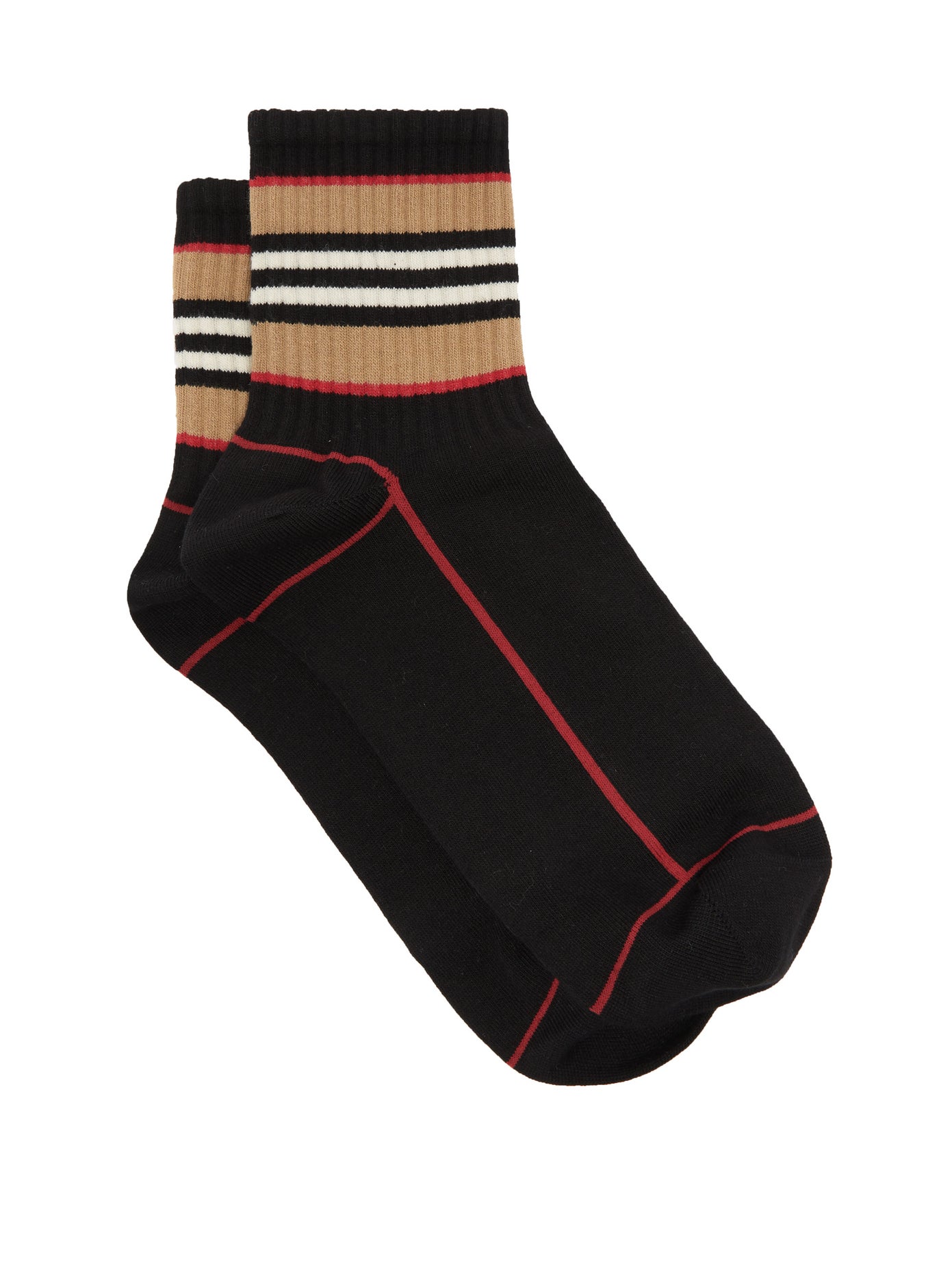 1391x1854 Icon Stripe Cotton Blend Socks Burberry Matchesfashion Uk