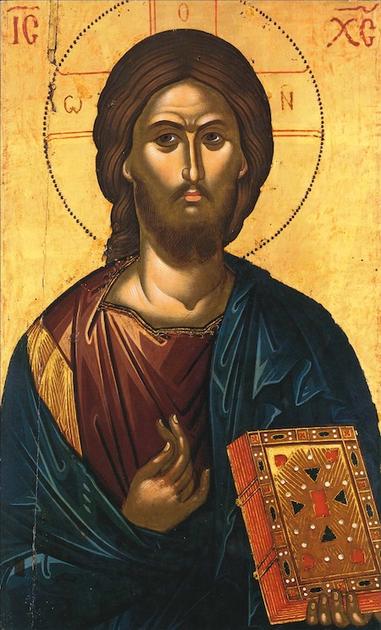 381x630 Orthodox Icon Of Jesus Christ Blessing