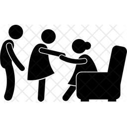 256x256 Parent Blessing Icon Of Glyph Style