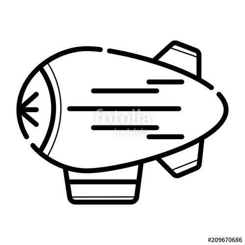 500x500 Blimp Icon Vector Stock Image And Royalty Free Vector