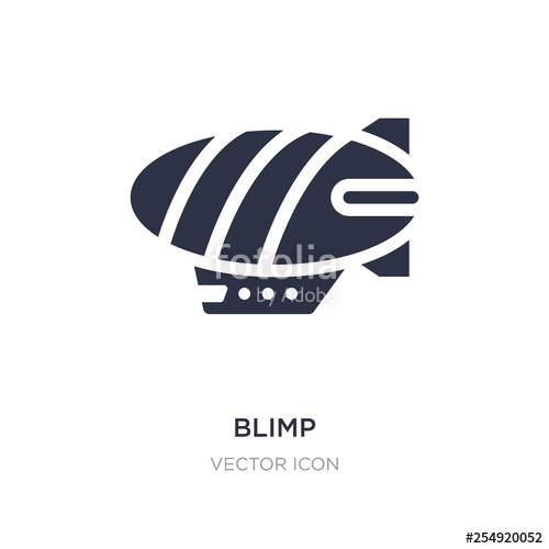 500x500 Blimp Icon On White Background Simple Element Illustration