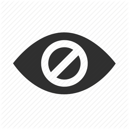 512x512 Blind, Dark, Disable, Disabled, Eye, Hidden, Hide Icon