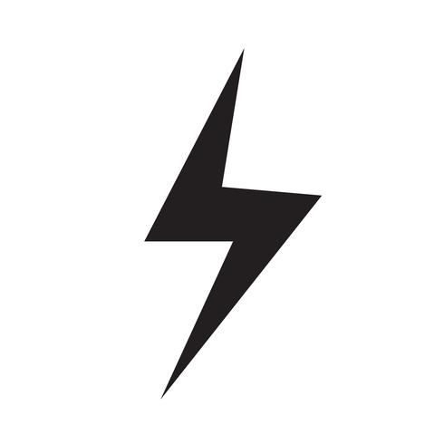 490x490 Lightning Icon Vector Illustration
