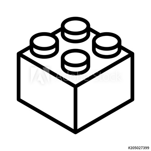 Lego Brick Block Or Piece Line Art Vector Icon For Toy Apps 500x500 Lego Brick Block Or Piece Line Art Vector Icon For Toy Apps